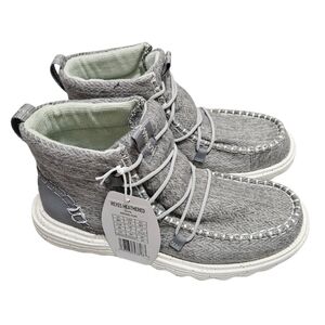 Hey Dude Reyes Heathered Grey Womens Booties NEW